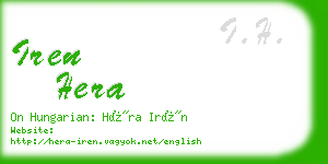 iren hera business card